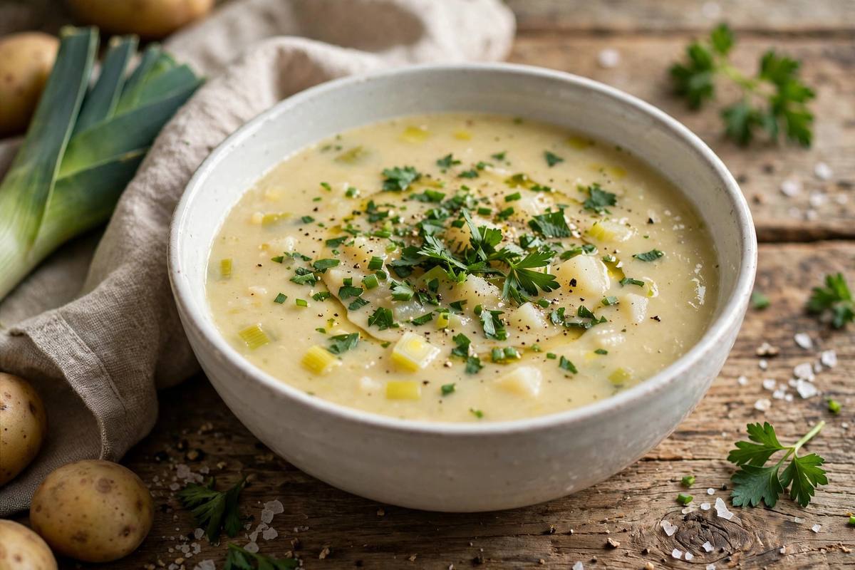 Leek and potato soup