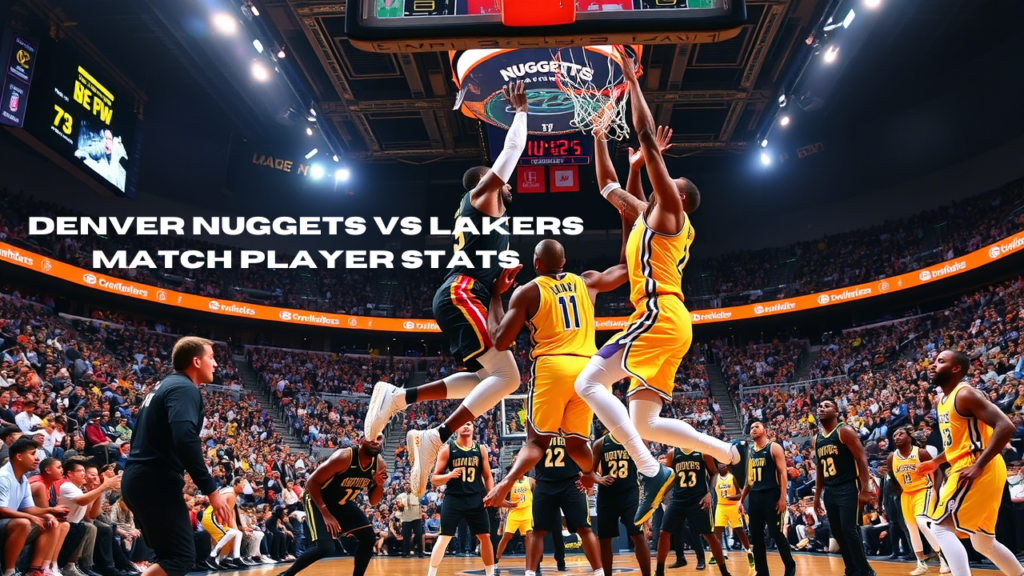 denver nuggets vs lakers match player stats