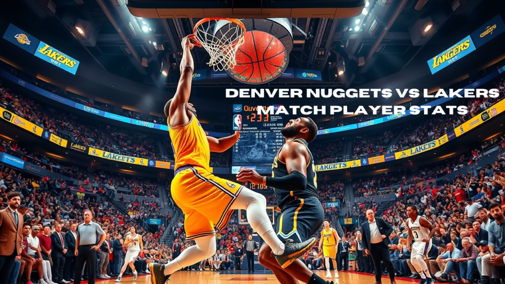 denver nuggets vs lakers match player stats