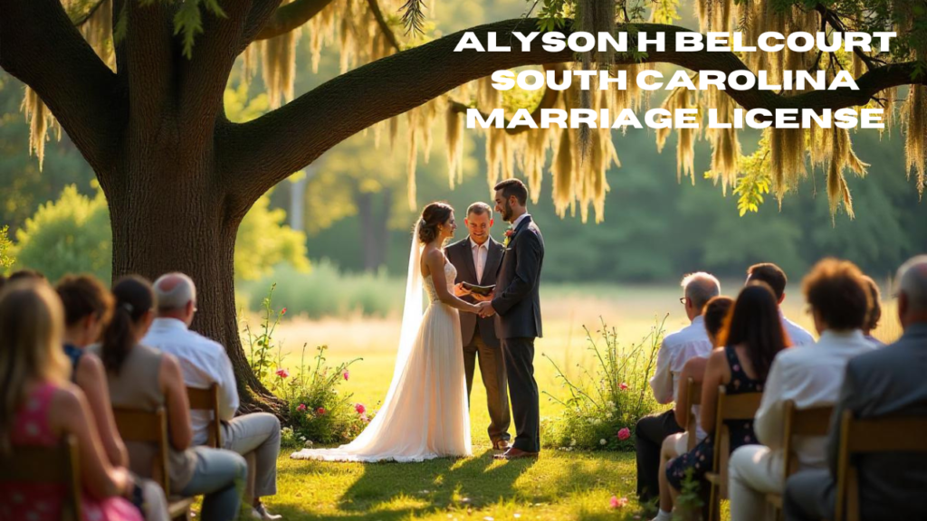 alyson h belcourt south carolina marriage license