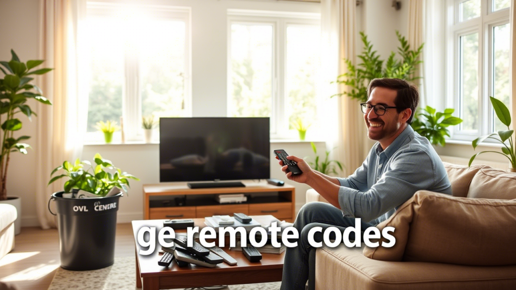 ge remote codes